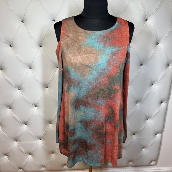 CY Fashion Multicolor Tie-Dye Sleeveless Top - Picture 1 of 9